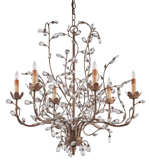 Crystal Six Light Chandelier in Cupertino (142|9882)