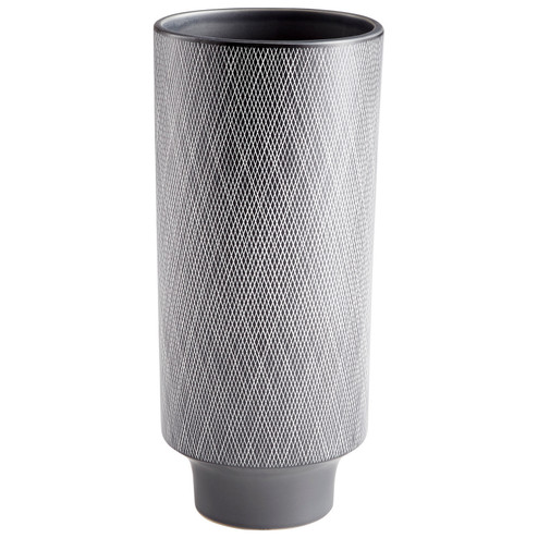 Vase in Matt Grey And White (208|09001)