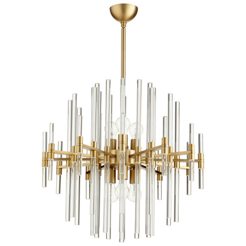 Six Light Pendant in Aged Brass (208|09224)