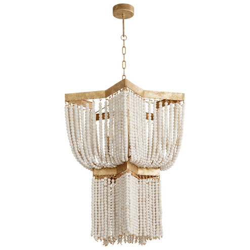 Three Light Pendant in Tinted Gold Leaf (208|09260)