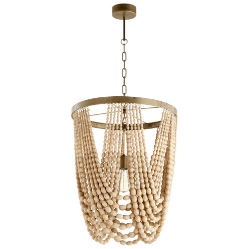 One Light Pendant in Tinted Raw Iron (208|09264)