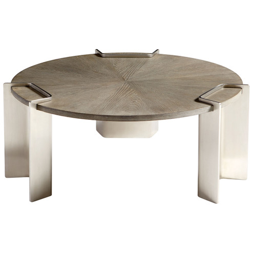 Coffee Table in Weathered Oak And Stainless Steel (208|10226)