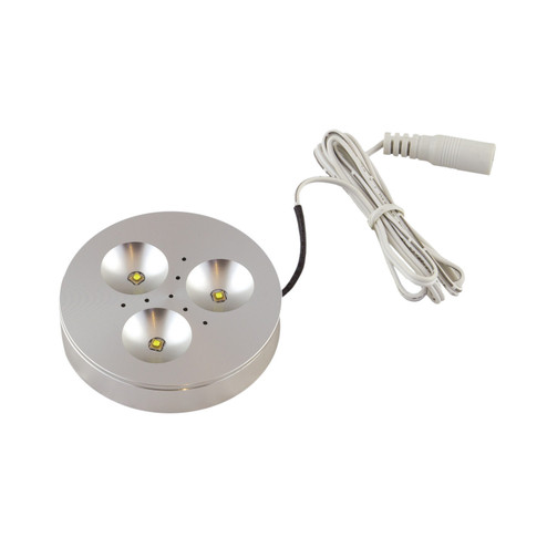 Triant LED Puck Light in Brushed Aluminum (399|DI-0333-SA)