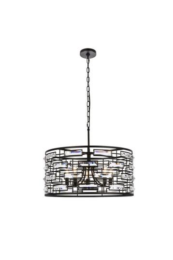 Kennedy Five Light Pendant in Black (173|1108D24BK)