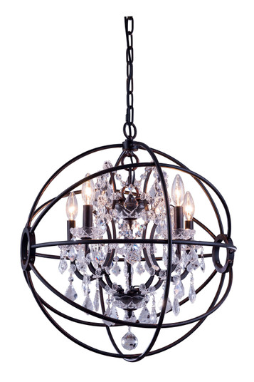 Geneva Five Light Pendant in Dark Bronze (173|1130D20DB/RC)