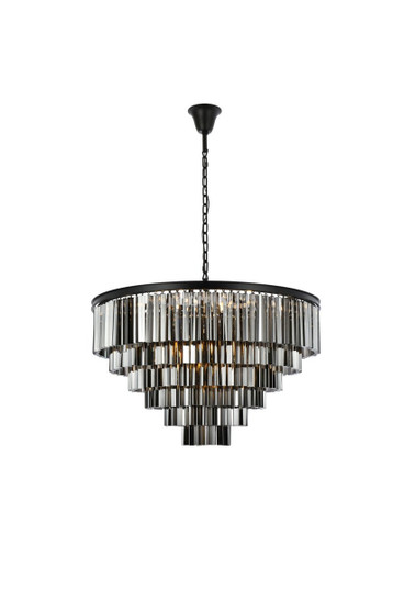 Sydney 33 Light Chandelier in Matte Black (173|1201D44MB-SS/RC)