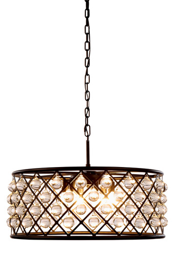 Madison Six Light Chandelier in Matte Black (173|1213D25MB/RC)