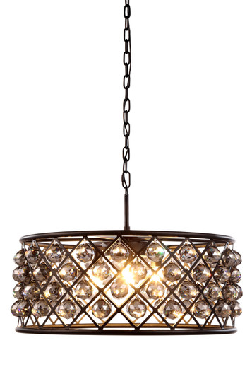 Madison Six Light Chandelier in Matte Black (173|1214D25MB-SS/RC)