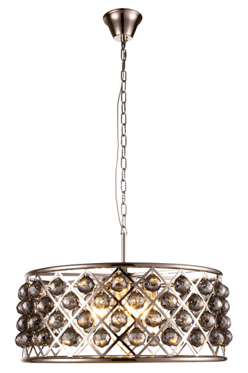 Madison Six Light Chandelier in Polished Nickel (173|1214D25PN-SS/RC)
