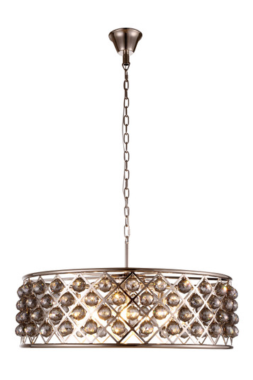 Madison Eight Light Chandelier in Polished Nickel (173|1214D32PN-SS/RC)