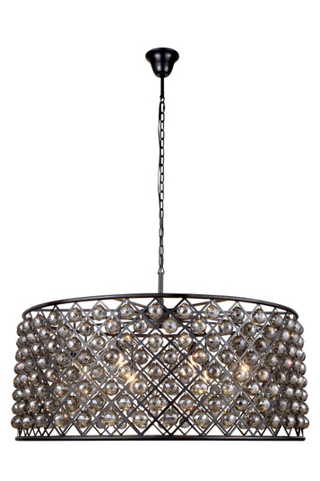 Madison Ten Light Chandelier in Matte Black (173|1214G43MB-SS/RC)