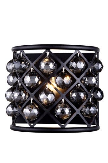 Madison One Light Wall Sconce in Matte Black (173|1214W11MB-SS/RC)