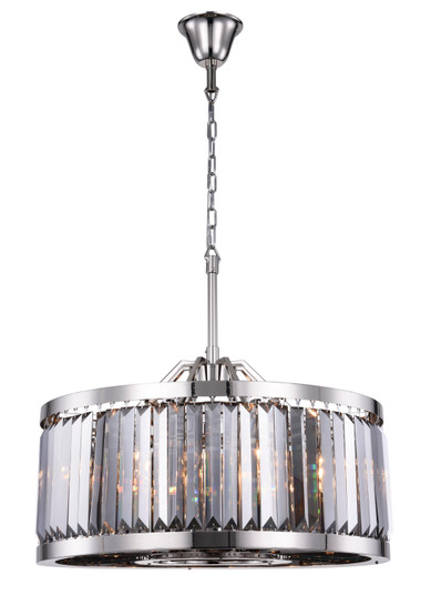 Chelsea Eight Light Chandelier in Polished Nickel (173|1233D28PN-SS/RC)