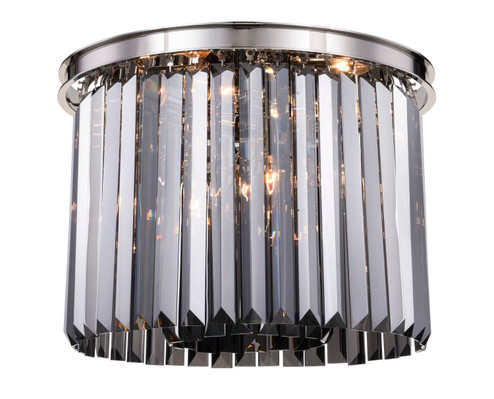 Sydney Six Light Flush Mount in Polished Nickel (173|1238F20PN-SS/RC)