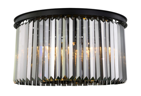 Sydney Eight Light Flush Mount in Matte Black (173|1238F26MB-SS/RC)