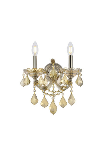 Maria Theresa Two Light Wall Sconce in Golden Teak (173|2800W2GT-GT/RC)