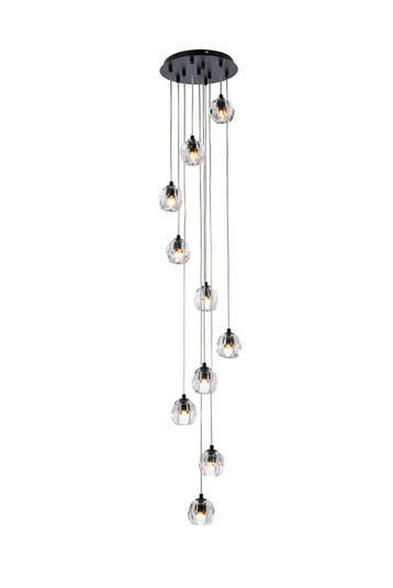 Eren LED Pendant in Black (173|3505G11BK)