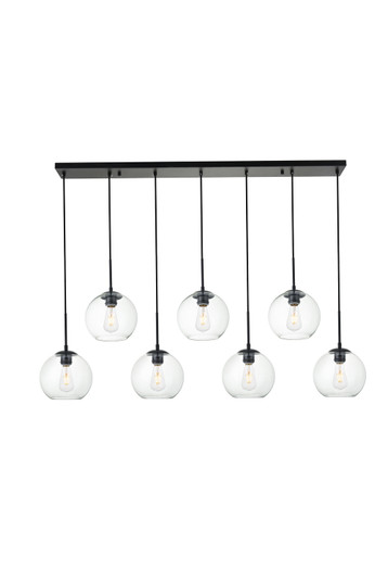 BAXTER Seven Light Pendant in Black (173|LD2230BK)