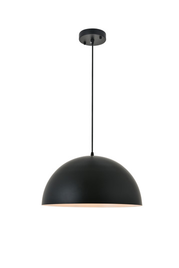 Forte One Light Pendant in black (173|LD4025D16BK)