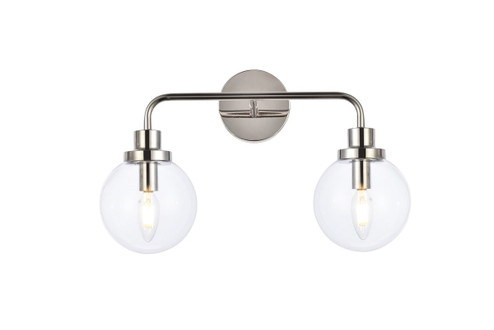 Hanson Two Light Bath in Polished Nickel (173|LD7033W19PN)