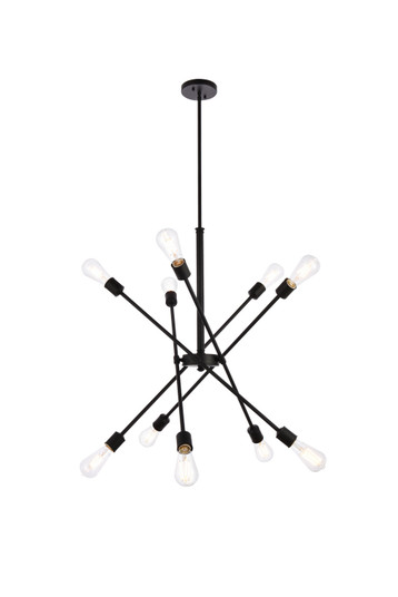 Axel Ten Light Pendant in Black (173|LD8003D28BLA)