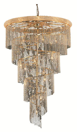 Spiral 29 Light Chandelier in Gold (173|V1801SR48G/RC)