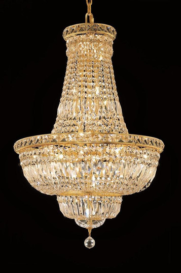 Tranquil 22 Light Chandelier in Gold (173|V2528D22G/RC)