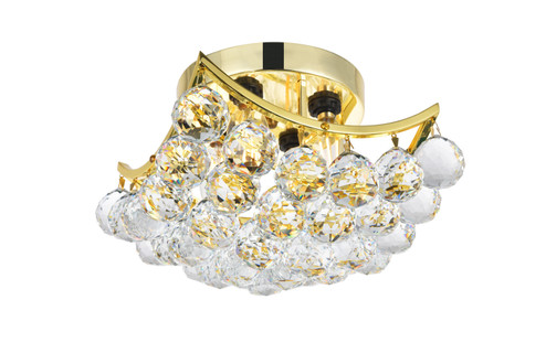 Corona Four Light Flush Mount in Gold (173|V9800F10G/RC)