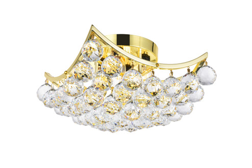 Corona Four Light Flush Mount in Gold (173|V9800F12G/RC)