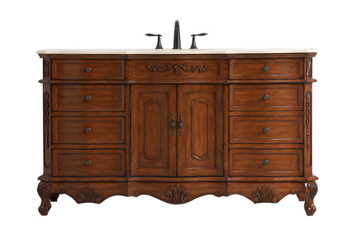 Danville Single Bathroom Vanity in Teak (173|VF10160TK)