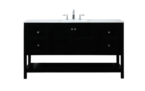 Theo Vanity Sink Set in Black (173|VF16460BK)