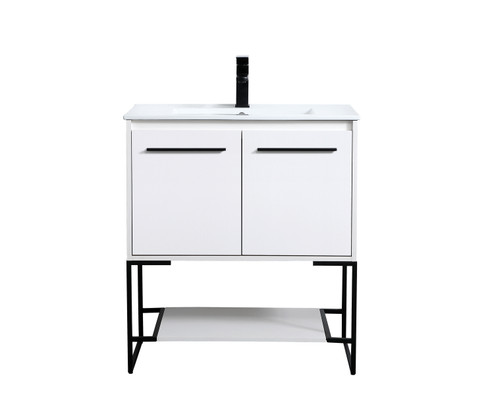 Gerard Single Bathroom Vanity in White (173|VF42030WH)