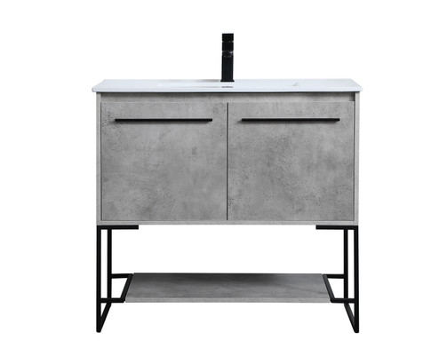 Gerard Single Bathroom Vanity in Concrete Grey (173|VF42036CG)