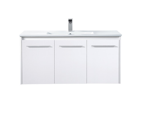 Rasina Single Bathroom Floating Vanity in White (173|VF44040WH)