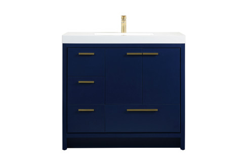 Wyatt Bathroom Vanity Set in Blue (173|VF46036MBL)