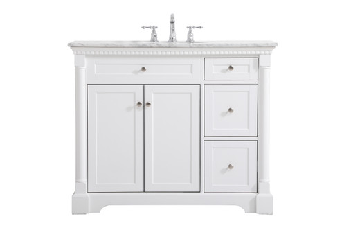 Clarence Bathroom Vanity Set in White (173|VF53042WH)