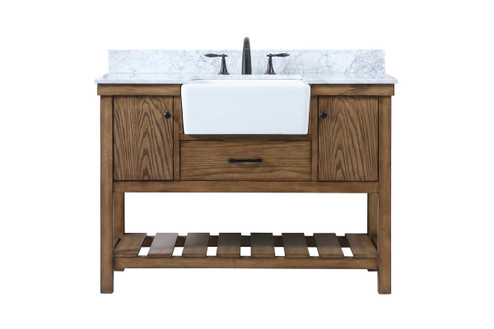 Clement Single Bathroom Vanity in Driftwood (173|VF60148DW-BS)