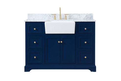 Franklin Single Bathroom Vanity in Blue (173|VF60248BL-BS)