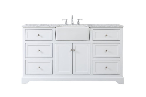 Franklin Single Bathroom Vanity in White (173|VF60260WH)