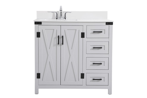 Grant Bathroom Vanity Set in Grey (173|VF90236GR-BS)