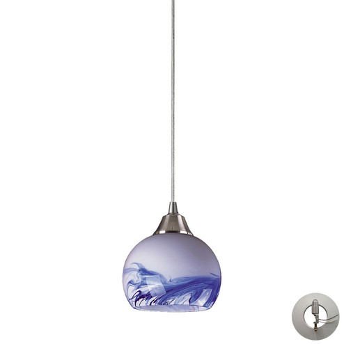 Mela One Light Mini Pendant in Satin Nickel (45|101-1MT-LA)