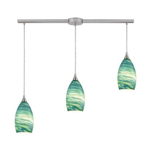 Collanino Three Light Pendant in Satin Nickel (45|10650/3L)