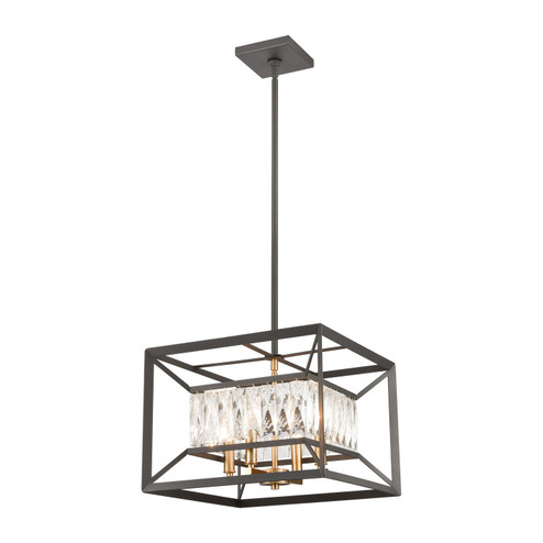 Starlight Four Light Chandelier in Charcoal (45|11184/4)