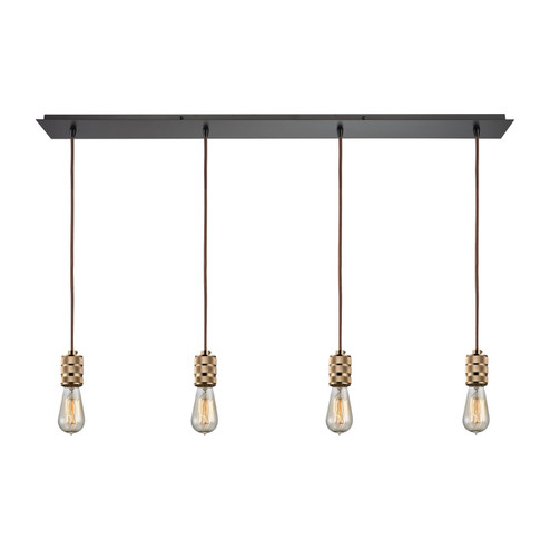 Camley Four Light Pendant in Oil Rubbed Bronze (45|14391/4LP)