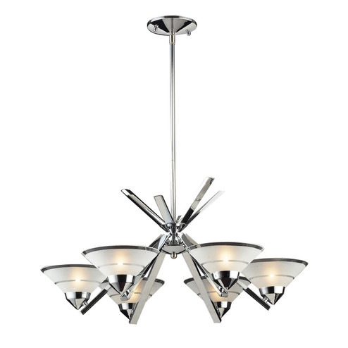 Refraction Six Light Chandelier in Polished Chrome (45|1475/6)