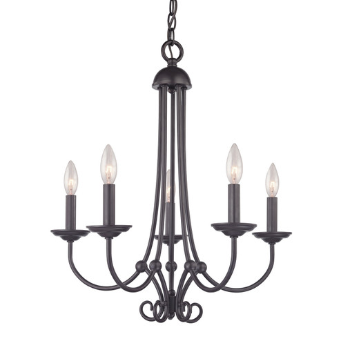 Williamsport Five Light Chandelier in Oil Rubbed Bronze (45|1505CH/10)