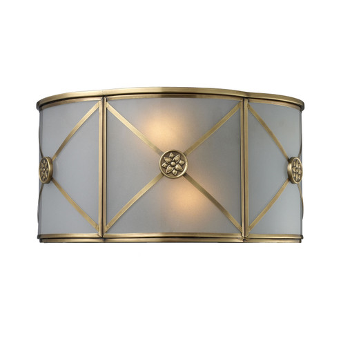 Preston Two Light Wall Sconce in Brushed Brass (45|22000/2)