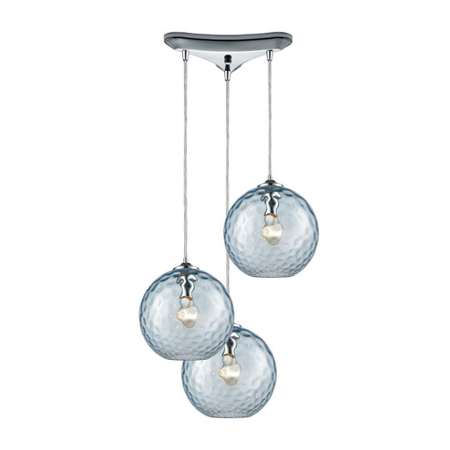 Watersphere Three Light Pendant in Polished Chrome (45|31380/3AQ)