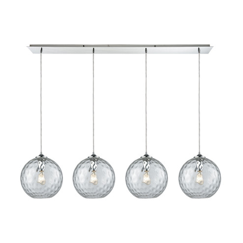 Watersphere Four Light Pendant in Polished Chrome (45|31380/4LP-CLR) Watersphere Four Light Pendant in Polished Chrome (45|31380/4LP-CLR)