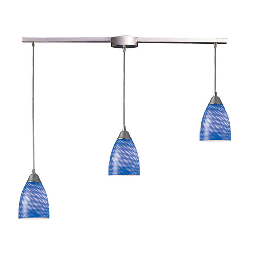 Arco Baleno Three Light Pendant in Satin Nickel (45|416-3L-S)